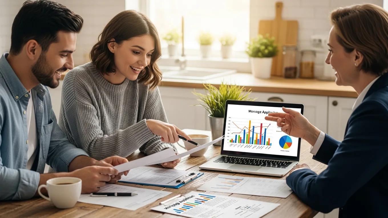 Couple consulting with advisor about FHA refinancing advantages