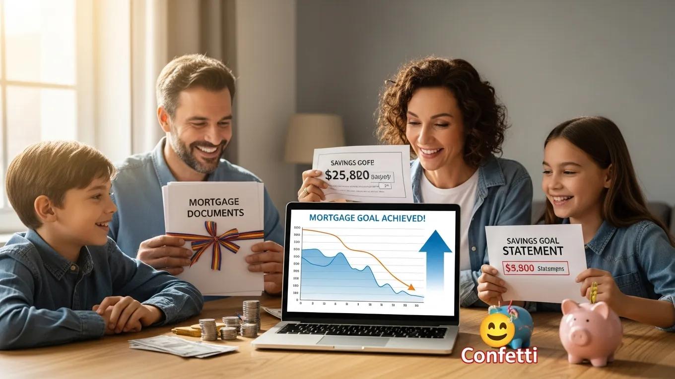 Family celebrating financial savings from VA IRRRL refinancing