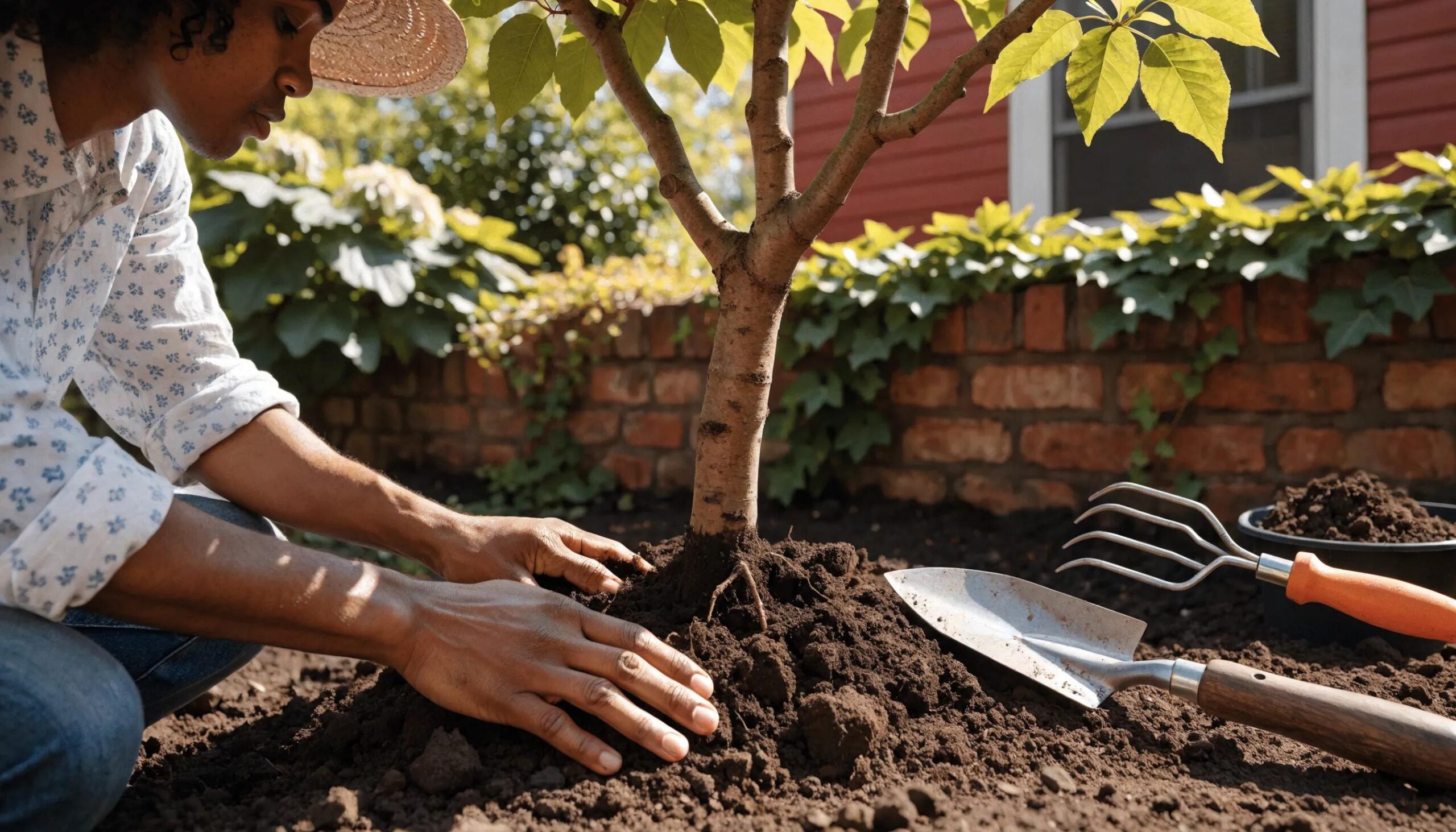 Person planting a tree symbolizing growth in home equity